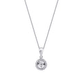 0,08 ct. Diamant Effekt Halskette