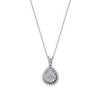 0,36 ct. Diamant Tropfen Halskette