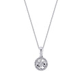 0,08 ct. Diamant Effekt Halskette