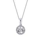 0,08 ct. Diamant Effekt Halskette