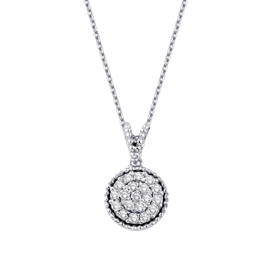0.21 ct. Diamant Rund Halskette