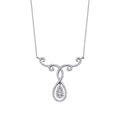0,43 ct. Diamant Trend Tropfen Halskette