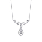 0,43 ct. Diamant Trend Tropfen Halskette