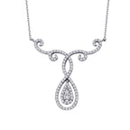 0,43 ct. Diamant Trend Tropfen Halskette