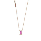 1,48 ct. Diamant Rosa Stein Halskette