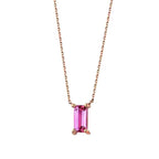 1,48 ct. Diamant Rosa Stein Halskette