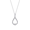 0,23 ct. Diamant Tropfen Halskette