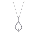 0,23 ct. Diamant Tropfen Halskette