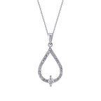 0,23 ct. Diamant Tropfen Halskette