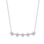 0,32 ct. Diamant Fünf-Stein Halskette