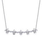 0,32 ct. Diamant Fünf-Stein Halskette