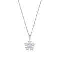 0.04 Karat Diamant Six Stern Halskette