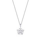 0.04 Karat Diamant Six Stern Halskette