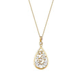 0,37 ct. Diamant Tropfen Baguette Halskette
