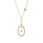 0,38 ct. Diamant Unsichtbare Halskette