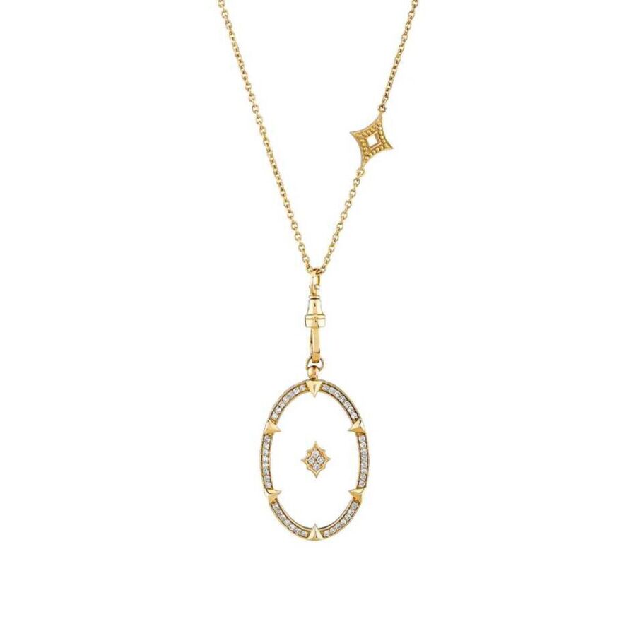 0.38 ct. Diamant Unsichtbare Halskette
