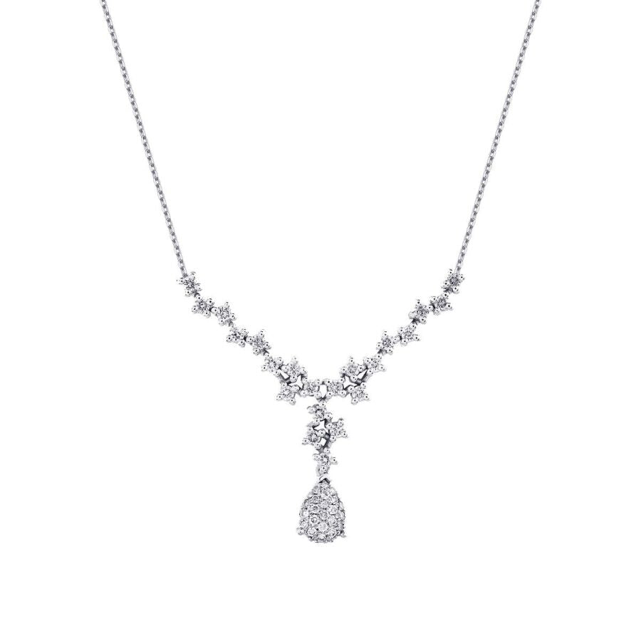 0.48 ct. Diamant Tropfen Halskette