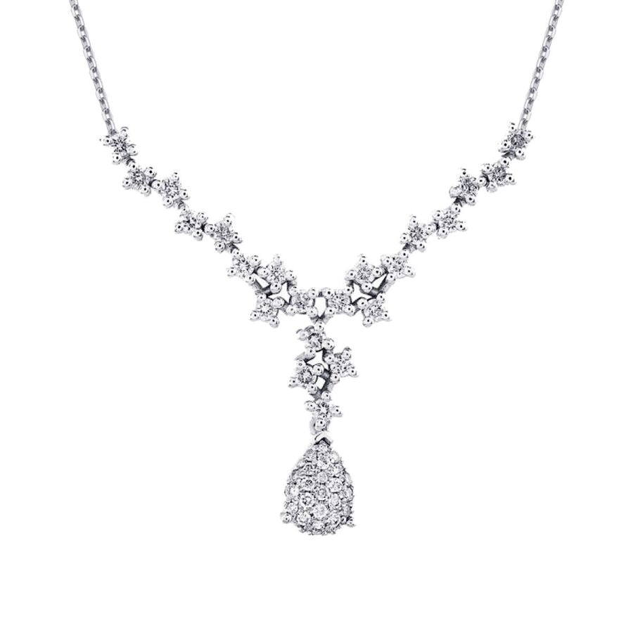 0.48 ct. Diamant Tropfen Halskette