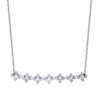 0,21 ct. Diamant Baguette Halskette
