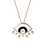 0,11 ct. Diamant Schutzauge Halskette