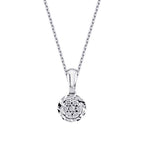 0,13 ct. Diamant Effekt Halskette