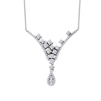 0,74 ct. Diamant Tropfen Halskette