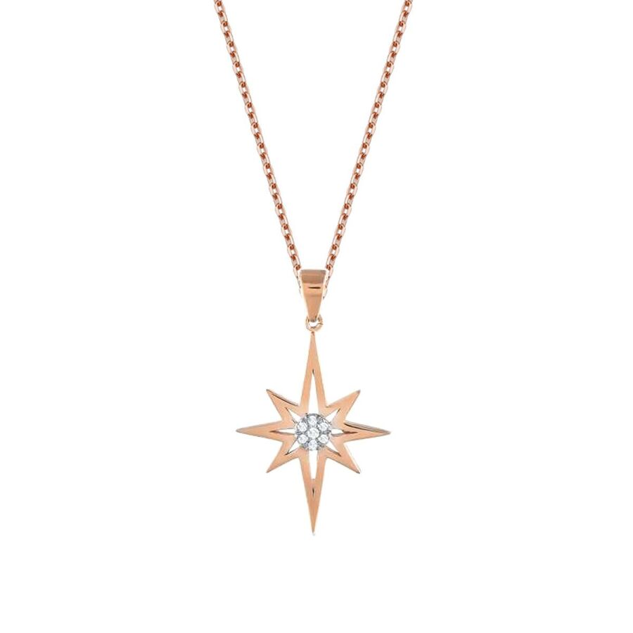 0.04 ct. Diamant Trend Stern Halskette
