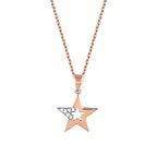 0,03 ct. Diamant Trend Stern Halskette