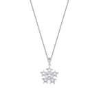 0,04 ct. Diamant Six Stern Halskette