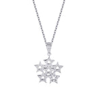 0,04 ct. Diamant Six Stern Halskette