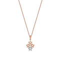 0,04 ct. Diamant Vier-Sterne Halskette