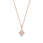 0,04 ct. Diamant Vier-Sterne Halskette