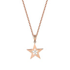 0,01 ct. Diamant Trend Stern Halskette
