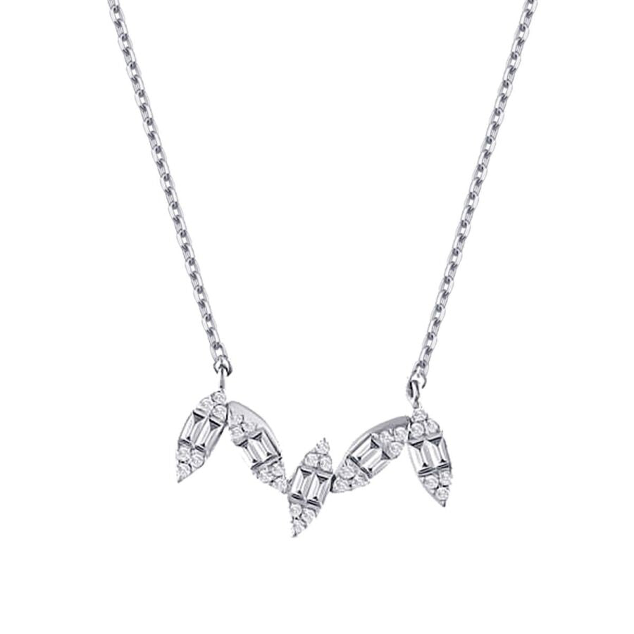 0.26 ct. Diamant Baguette Trend Halskette