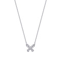 0,38 ct. Diamant Schmetterling Baguette Halskette