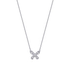 0,38 ct. Diamant Schmetterling Baguette Halskette