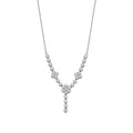 0,22 ct. Diamant Trend Blumen Halskette
