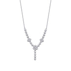 0,22 ct. Diamant Trend Blumen Halskette