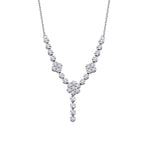 0,22 ct. Diamant Trend Blumen Halskette