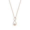 0,11 ct. Diamant Infinity Halskette