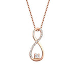 0,11 ct. Diamant Infinity Halskette