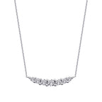 0,22 ct. Diamant Sieben-Stein Halskette
