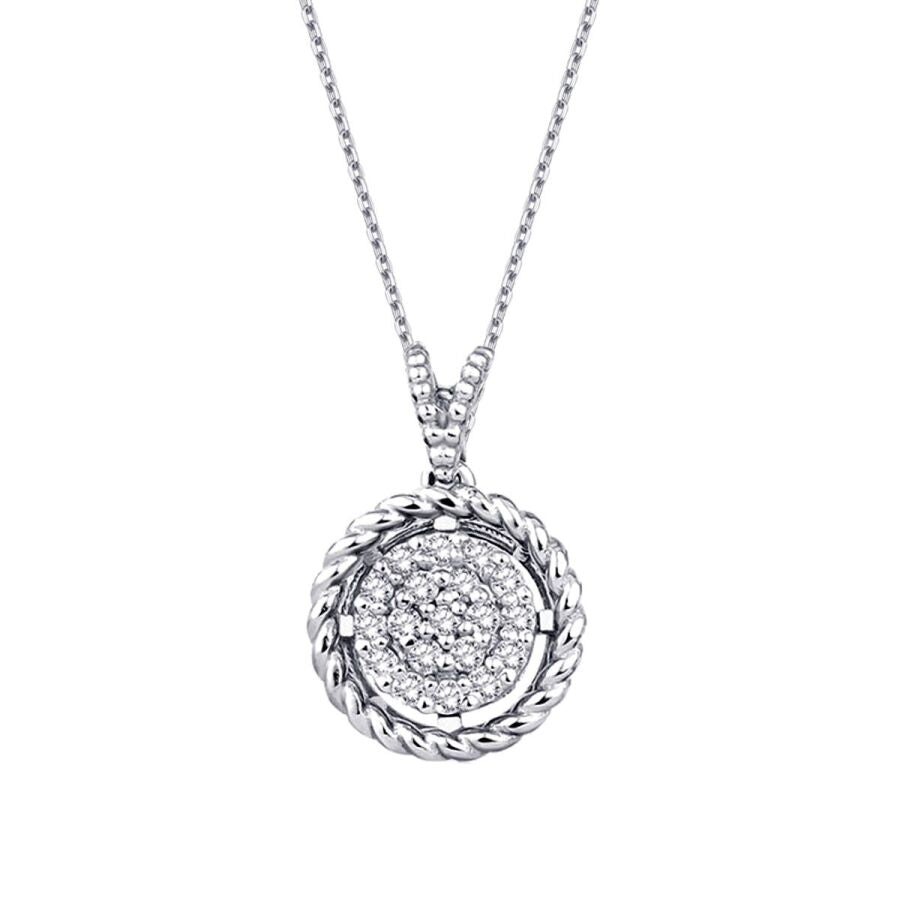 0.17 ct. Diamant Rund Halskette
