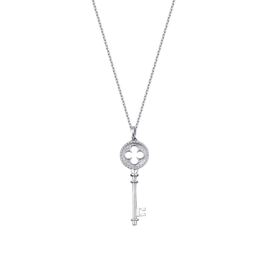 0.17 ct. Diamant Schlüssel Halskette