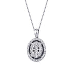 0,33 ct. Diamant Oval Halskette