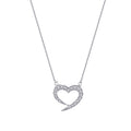 0,21 ct. Diamant Herz Halskette