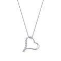 0,23 ct. Diamant Herz Halskette