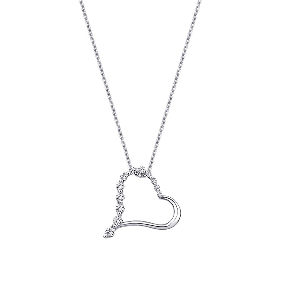 0.23 ct. Diamant Herz Halskette
