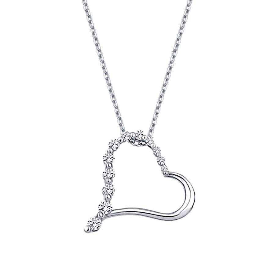 0.23 ct. Diamant Herz Halskette