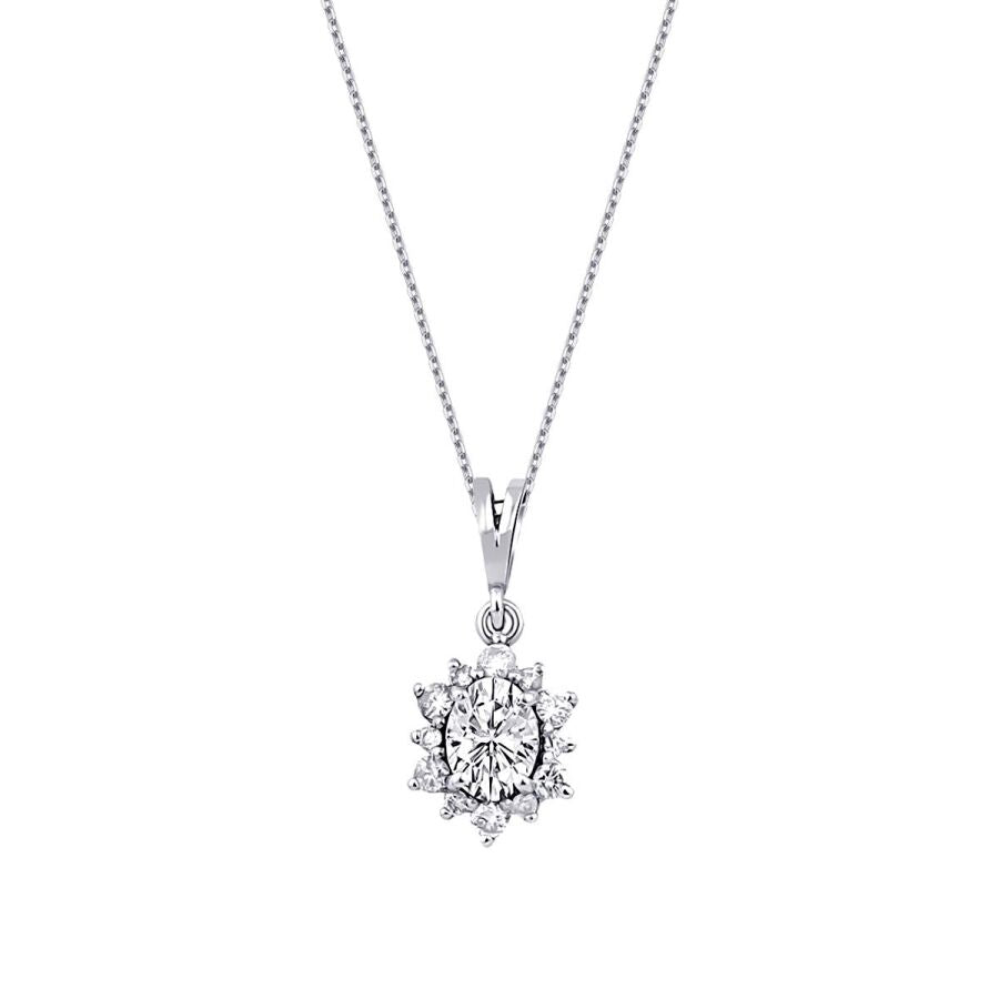 0.42 ct. Diamant Trend Halskette